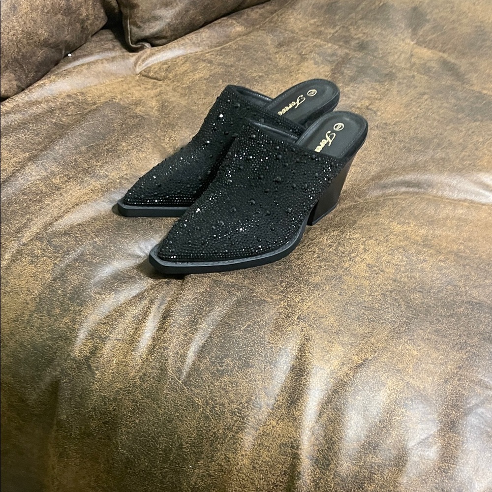 Elegant Black Women's Mules